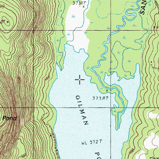 Topographic Map of Alder Brook, ME