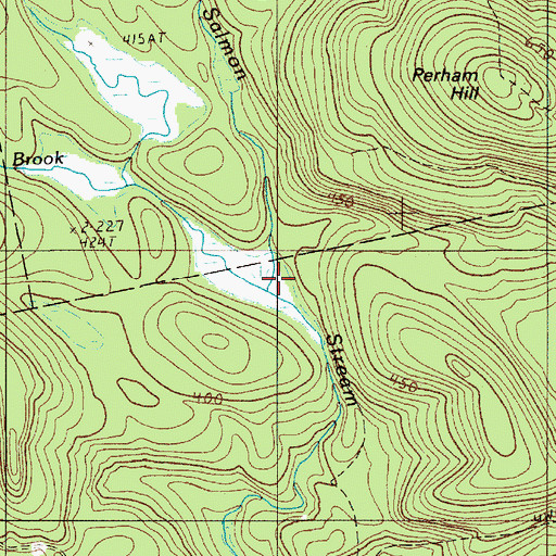 Topographic Map of Alder Brook, ME