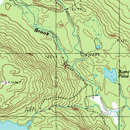 Topographic Map of Alder Brook, ME
