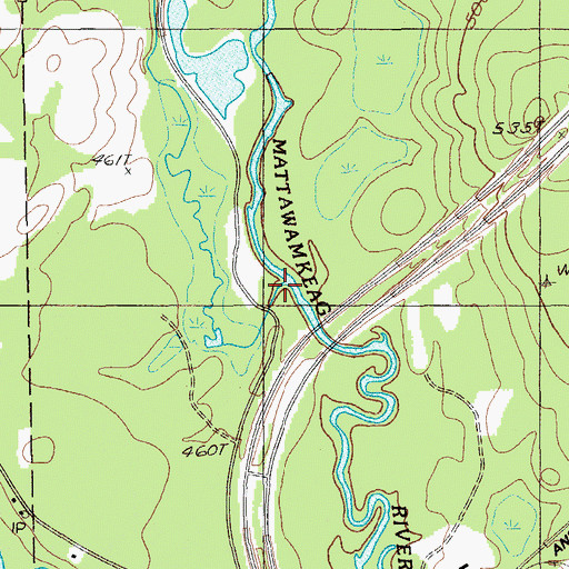 Topographic Map of Alder Brook, ME