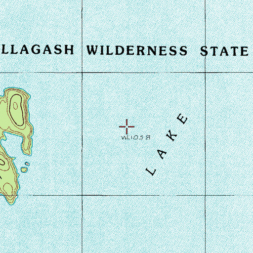 Topographic Map of Allagash Lake, ME