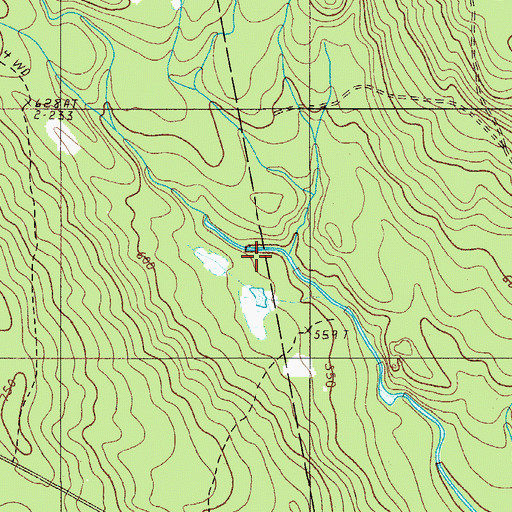 Topographic Map of Ashworth Brook, ME