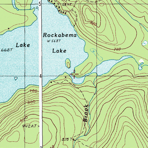 Topographic Map of Atwell Brook, ME