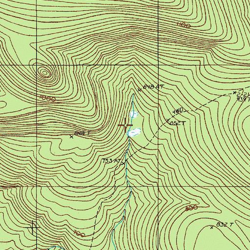 Topographic Map of Auburn Log Hauling Road, ME