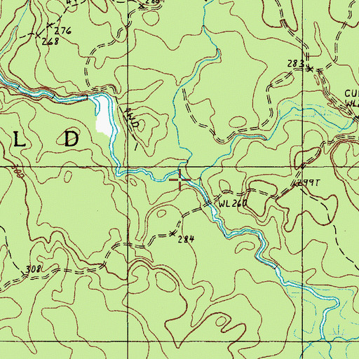 Topographic Map of Avery Brook, ME