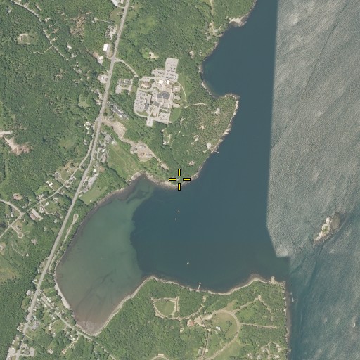 Aerial/Satellite Image of Babcocks Point, ME