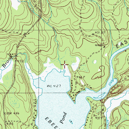 Topographic Map of Babel Brook, ME