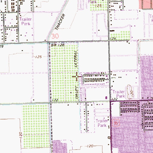 Topographic Map of Haupt Lateral, AZ