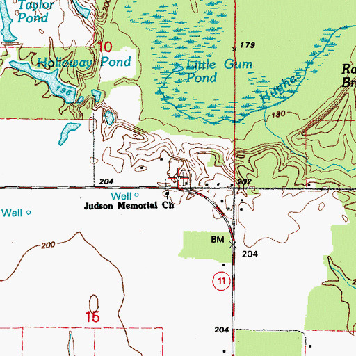 Topographic Map of Welcome Home Church, AR