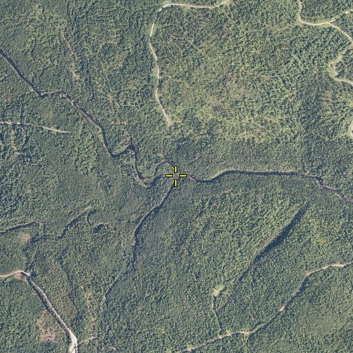 Aerial/Satellite Image of Bald Mountain Stream, ME