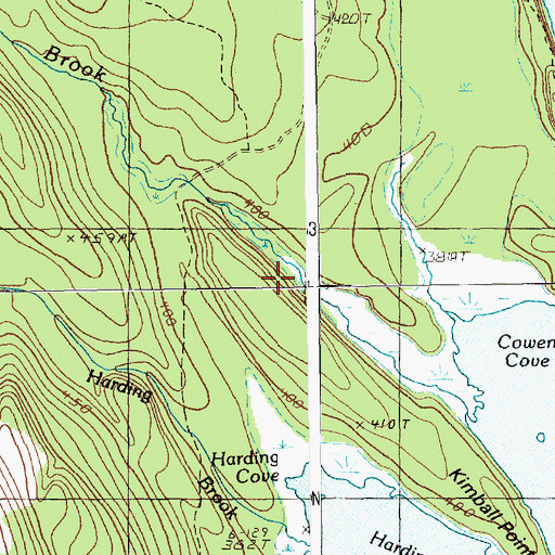 Topographic Map of Baldwin Brook, ME