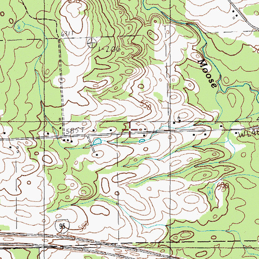 Topographic Map of Baptist Church, ME