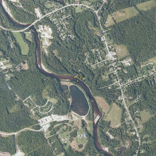 Aerial/Satellite Image of Barker Stream, ME