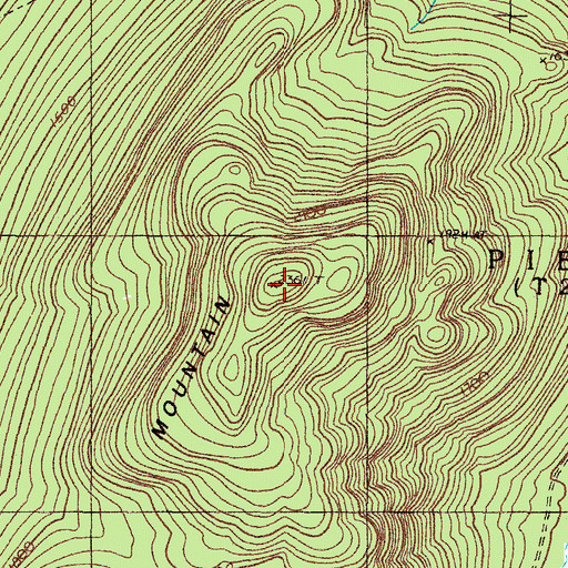 Topographic Map of Basin Mountain, ME