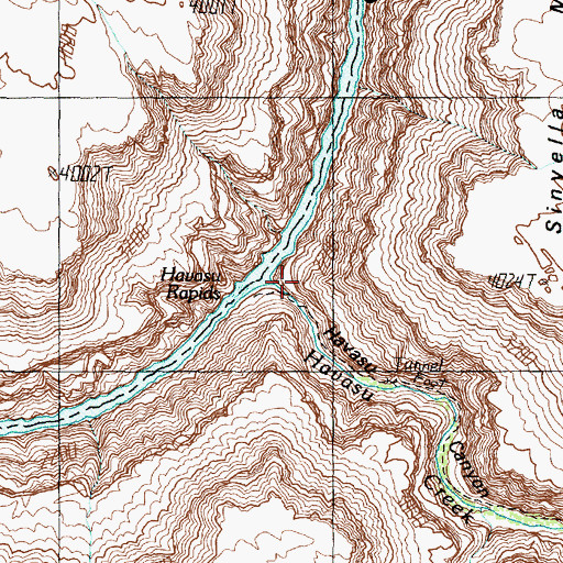 Topographic Map of Havasu Creek, AZ