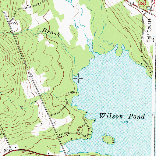 Topographic Map of Bates Brook, ME