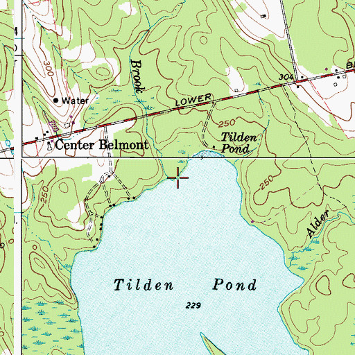 Topographic Map of Battle Bridge Brook, ME