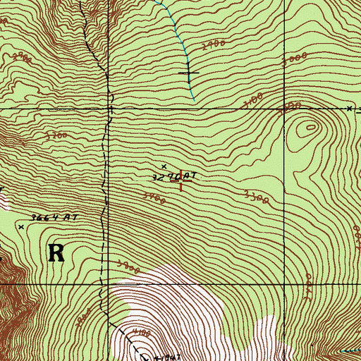 Topographic Map of Baxter Game Preserve, ME