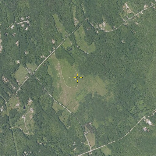 Aerial/Satellite Image of Beech Hill, ME