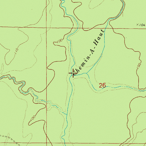 Topographic Map of West Creek, AR