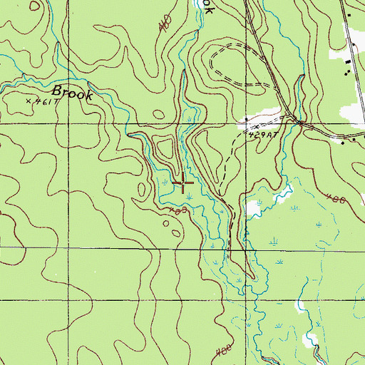Topographic Map of Bear Brook, ME