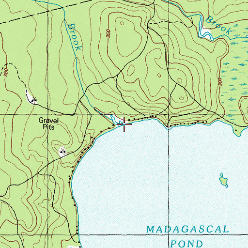 Topographic Map of Bear Brook, ME