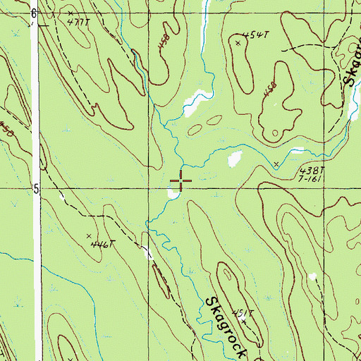 Topographic Map of Bear Brook, ME