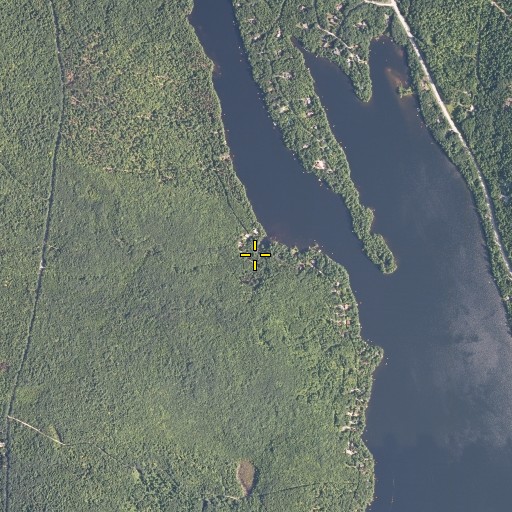 Aerial/Satellite Image of Beaver Brook, ME