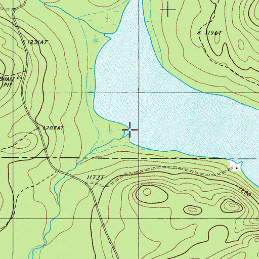 Topographic Map of Beaver Brook, ME