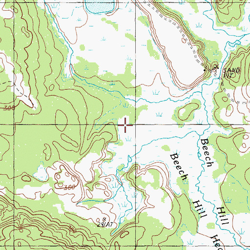 Topographic Map of Beech Hill Heath, ME