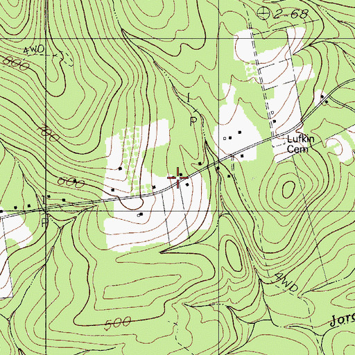 Topographic Map of Bell School, ME
