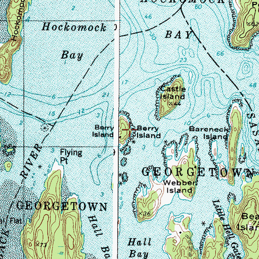 Topographic Map of Berry Island, ME