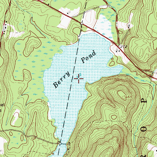 Topographic Map of Berry Pond, ME