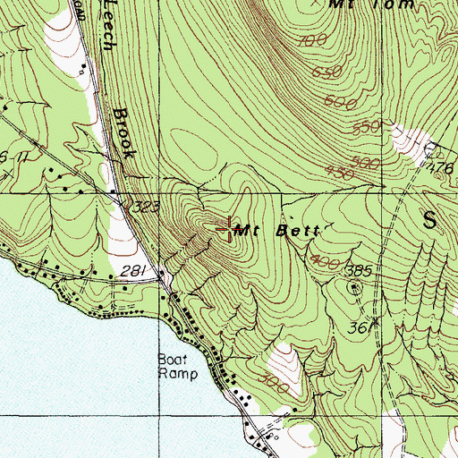 Topographic Map of Mount Bett, ME