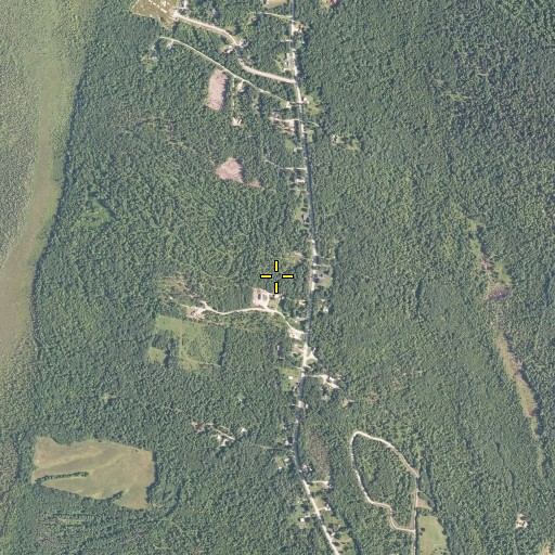 Aerial/Satellite Image of Bickford Hill, ME