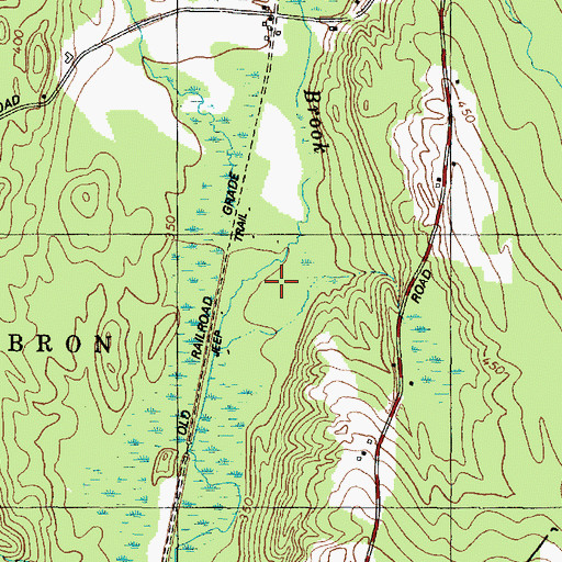 Topographic Map of Bicknell Brook, ME