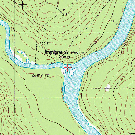 Topographic Map of Big Black River, ME