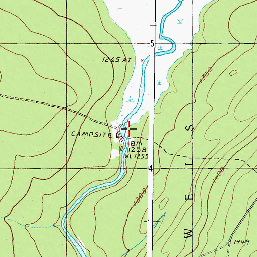 Topographic Map of Big Bog, ME
