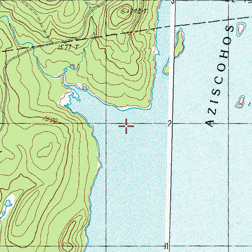 Topographic Map of Big Brook, ME