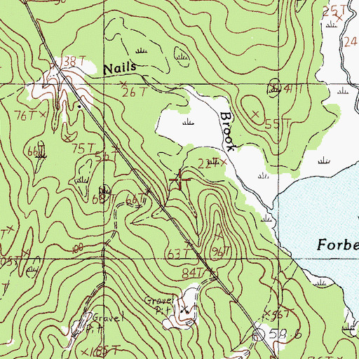 Topographic Map of Big Chief Spring, ME