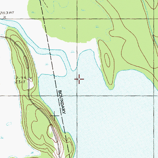 Topographic Map of Big Musquash Stream, ME