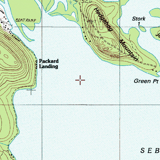 Topographic Map of Big Wilson Stream, ME