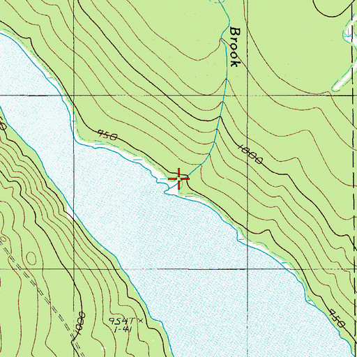 Topographic Map of Black Brook, ME
