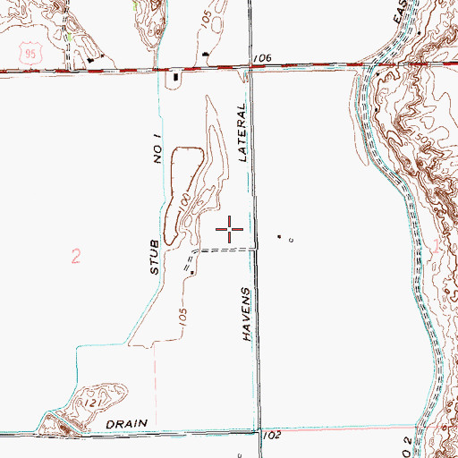 Topographic Map of Havens Lateral, AZ