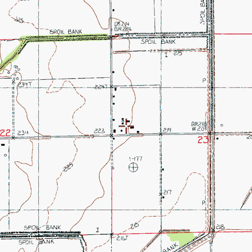 Topographic Map of Whitaker School, AR