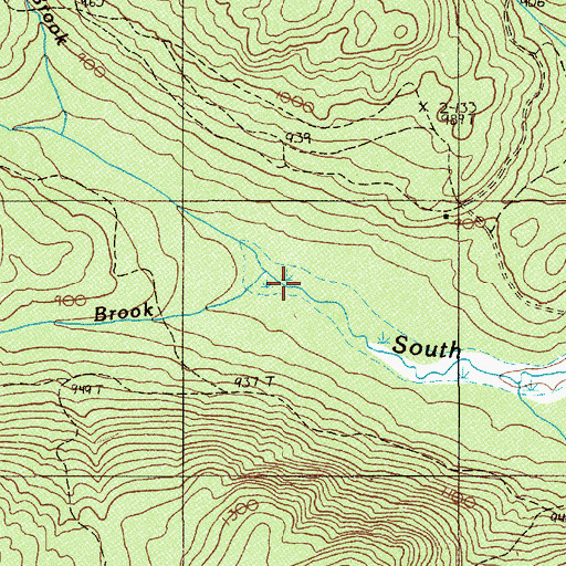 Topographic Map of Black Brook, ME