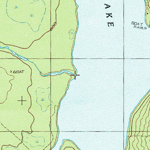 Topographic Map of Black Brook, ME