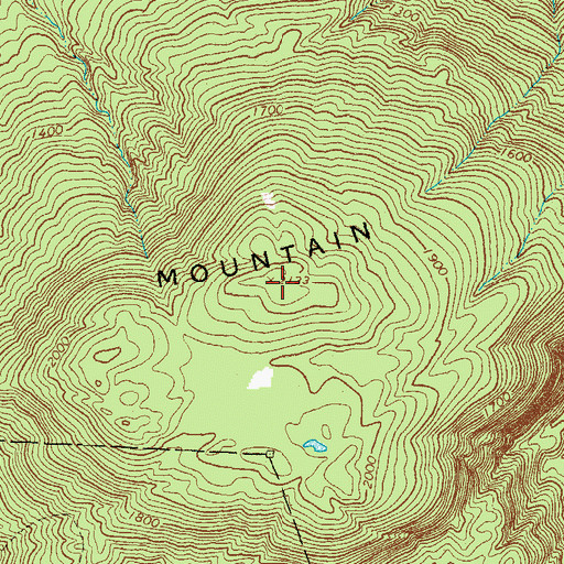 Topographic Map of Black Mountain, ME