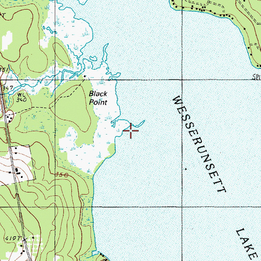 Topographic Map of Black Point, ME
