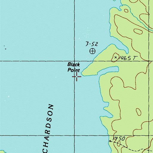 Topographic Map of Black Point, ME